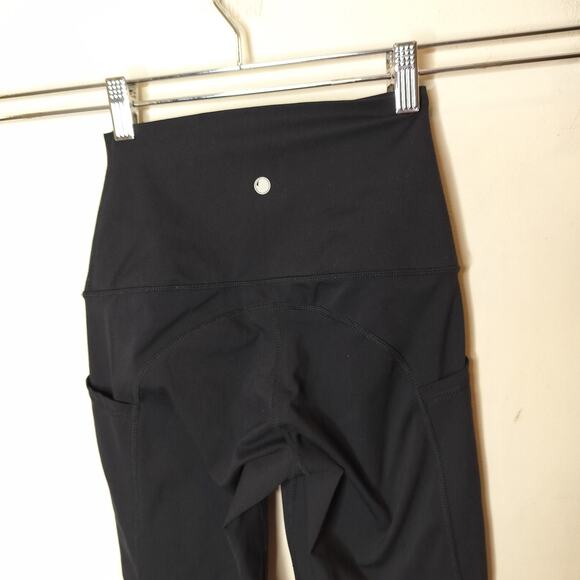 Yogalicious Lux Black Cropped Pockets Leggings - Picture 7 of 9